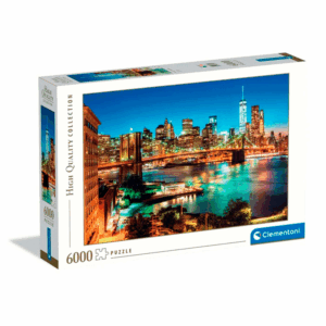 puzzle rompecabezas clementoni brooklyn bridge lights manhattan new york 6000 piezas talca