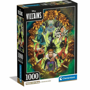 puzzle rompecabezas 1000 piezas clementoni villanos de disney
