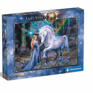 puzzle rompecabezas 1500 piezas clamentoni Anne Stokes, Bluebell Wood unicornio