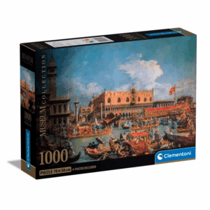 puzzle rompecabezas clementoni 1000 piezas obra de arte el regreso de bucentauro a venecia, canaletto, tienda, talca