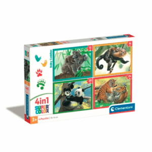 puzzle rompecabezas clementoni infantil talca tienda ludoteca animales bebe koala panda mono tigre 3 x 48 piezas