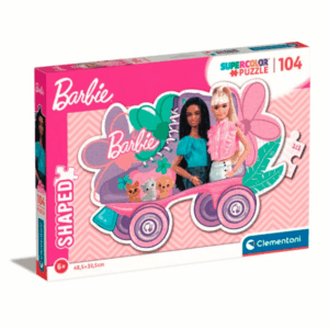 puzzle rompecabezas clementoni 104 piezas tienda talca barbie shaped mattel
