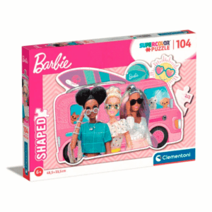 puzzle rompecabezas clementoni 104 piezas tienda talca barbie shaped mattel