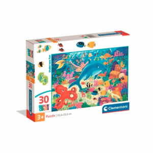 puzzle rompecabezas clementoni tienda talca ludeoteca 30 piezas diversion bajo el mar delfines peces pulpo