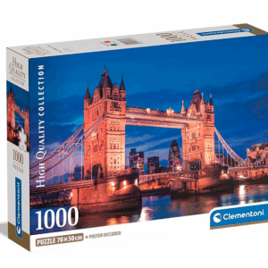 puzzle rompecabezas clementoni 1000 piezas paisaje puente de londresa, tienda, talca