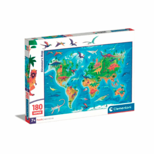 puzzle rompecabezas clementoni tienda talca ludoteca 180 piezas mapa dinosaurios
