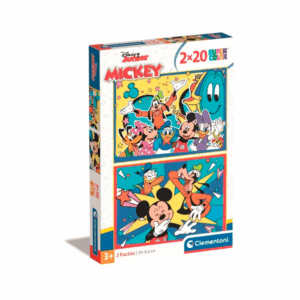 puzzle rompecabezas clementoni 2 x 20 piezas tienda talca mickey disney minnie pluto donals