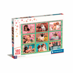 puzzle rompecabezas clementoni 180 piezas tienda talca cachorros perros animales