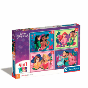 puzzle rompecabezas clementoni 12, 16 , 20 y 24 piezas princesas disney mulan, merida, cenicienta, blanca nieves, belle, aladin, pocahontas