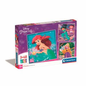puzzle rompecabezas clementoni 1043x48 blanca nieves, belle, aladin, pocahontas