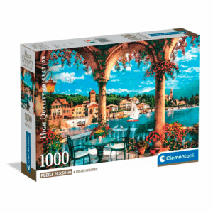 puzzle rompecabezas clementoni 1000 piezas paisaje vista del lago como, tienda, talca