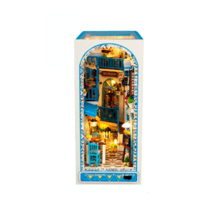 mini casita diy bricolage maqueta kit separador de libros libreria biblioteca el reino de la brisa marina