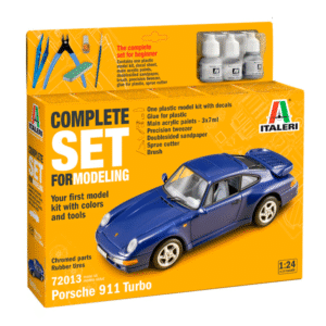 porsch 911 turbo set completo kit modelismo italeri maqueta a escala